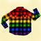 Tie Dye Rainbow Flannel - Purple Pride Flag Buffalo Plaid Shirt product 5